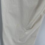 Nili Lotan East Hampton Pants Crop Straight Leg Raw Hem Eggshell Cream Size 12 Photo 9