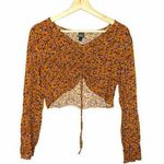 Wild Fable Orange Super Cropped Top S Photo 0