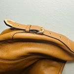 Michael Kors Julia Medium Leather Acorn Tan Shoulder Handbag Purse Photo 12