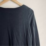 Tibi Anthropologie Mod Minimalist Long Sleeve Black Shift Dress Photo 3