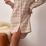 SheIn Plaid Flannel Shirt Dress Photo 0