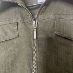 Ruby Rd. Olive Jean Jacket with Studs Green Size 10 Photo 5