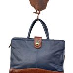 Capezio Vintage  black & brown faux leather laptop briefcase Photo 0