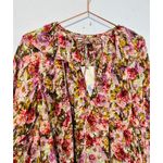 NWT DǑEN Women's Pink Floral Idette Tiered Ruffle Silk Photo 11