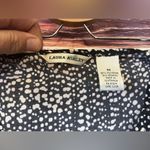 Laura Ashley Black and White Sleeveless V-Neck Dress. Photo 1