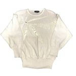 Counterparts Vintage Ivory Boho Sweater With Embroidered Floral Design Size S Photo 8