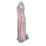 Karl Lagerfeld Paris Lace Floral Embroidered Gown Dress Fairy Pink Maxi Size 8 Photo 3