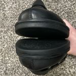 Clarks  black soft cushion wedged slip on clogs 9.5XW Photo 6