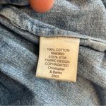 Christopher & Banks  Denim Shirt Women’s M Snow Days Snowman Snowflake Embroidery Photo 7