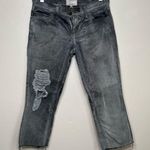Current/Elliot The Skinny Bleach Out Destroy Jean Capri Ankle Cropped Size 25 Photo 0