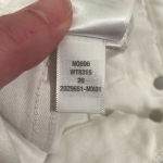 Madewell  Curvy Kick Out Crop Jeans size 26 Pure‎ White NWT Photo 9