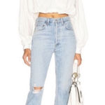 AGOLDE  Riley High Rise Straight Crop Jeans Photo 0