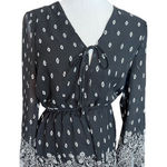 Anthropologie Womens Love Tree Boho Long Sleeve Flirty Romper - Sz M Photo 0