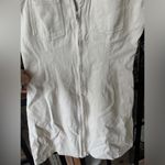 Entro  mini dress zip up collar western beige sand denim halter UO vneck western Photo 4