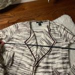 Style & Co ⭐️  Purple & Cream Tweed Open Jacket Blazer Photo 3