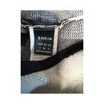 SheIn Black & Beige Abstract Strapless Crop Top – Size Small Photo 4