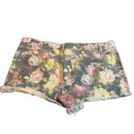 Bongo Juniors Size 17  Lowrise Floral Distressed Jean Shorts Photo 1