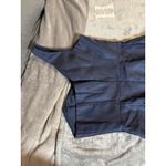 Alfred Sung NWOT SZ 6 Midnight Navy Blue Dress One Shoulder Satin Trumpet Gown Photo 4