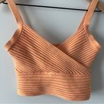 Princess Polly  Sunset Tank Orange Ribbed Crop Top Cropped Knit Sleeveless Summer Photo 3