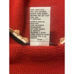 Sag Harbor Vtg  Embroidered Cardigan‎ Medium Red Ramie Feminine Novelty Lipstick Photo 5