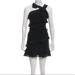 Cushnie et Ochs  bliss silk ruffle dress LBD sz 0 Photo 4