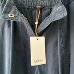 Quince Vintage Wash Tencel Drawstring Cargo Pants midnight blue women's small Photo 2