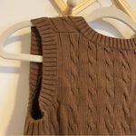 Brandy Melville John Galt Brown Cotton Sweater Vest One Size Photo 6