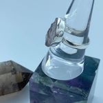 Pink Morganite Rough Madagascar Sterling Silver Ring Size 8.5 Photo 3