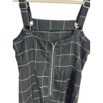 Bebop  Black Grid Plaid‎ Mini Dress Schoolcore Grommet Straps Zipper Back Women S Photo 1