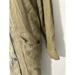 ZARA  Utility Pocket Olive Green Oversized Shirt Dress Lycocell EUC Size M Photo 3