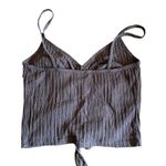 Abound  Nordstrom NWT black ribbed gathered strapless crop small Photo 3