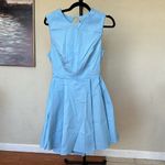 House Of CB  'Ingrid' Blue Twill Mini Dress NWOT‎ size L Tall Photo 9