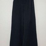 Rehab Women’s Black White Stripe High-Waisted Wide Leg Paper Bag Pants Photo 0