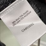 Icelandic Design Chevron Zipper Cardigan Sweater Medium Black Photo 5