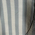 Madewell  Blue White Striped A Line Stretch Button Mini Skirt Photo 1