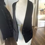 Mind Code Linen black sexy funky open vest size medium Photo 8