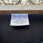 Vintage 90s Westbound Christmas Trees Snowflakes Embroidered Long Black Dress S Photo 5