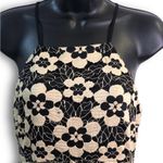 Urban Outfitters  Black Beige Floral Lace Knit Sleeveless Mini Dress Photo 2