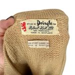 Vintage Pringle of Scotland for Robert Kirk 100% Pure Camel Hair Cable Cardigan Tan Size M Photo 6