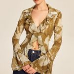 Commense Women's Large Brown Ruffled Modern Vintage Photo 2