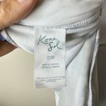 Kona Sol  22W Women's Ruffle Gingham High Coverage One Piece Swimsuit‎ Navy White Photo 9