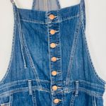 Anthropologie Pilcro denim button front short overalls. Size 29 Blue Photo 3
