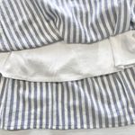 Lumière New  Striped Smocked Babydoll Dress Blue White Photo 15