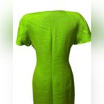 Vintage Valentino Boutique 70’s Green Midi Dress Size 10 Photo 9
