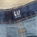 Gap denim skirt button fly raw hem jeans skirt Photo 2