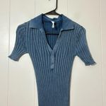 Daily Practice by Anthropologie Morris Sweater Midi Dress Blue Size XXS Photo 6