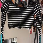 Aeropostale Striped Cropped Long Sleeve Photo 0