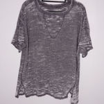 Free People gray top with keyhole on front size small Photo 0