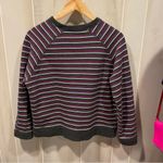 Classic vintage 90s gym gray striped soft sweatshirt varsity stripe soft cozy Red Size undefined Photo 7