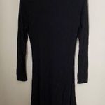 BP Dress Long Sleeve V-Neck Mini Black Solid Casual Neutral Photo 4
